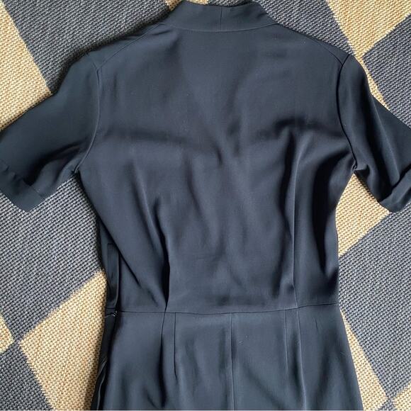 $265 M.M. LaFleur The Tory Dress Black Crepe Size 0 - Picture 13 of 16